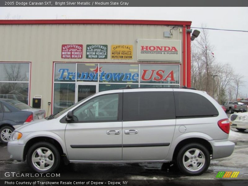 Bright Silver Metallic / Medium Slate Gray 2005 Dodge Caravan SXT
