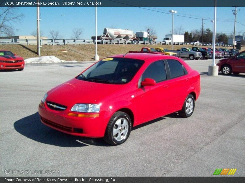 Victory Red / Charcoal 2006 Chevrolet Aveo LS Sedan