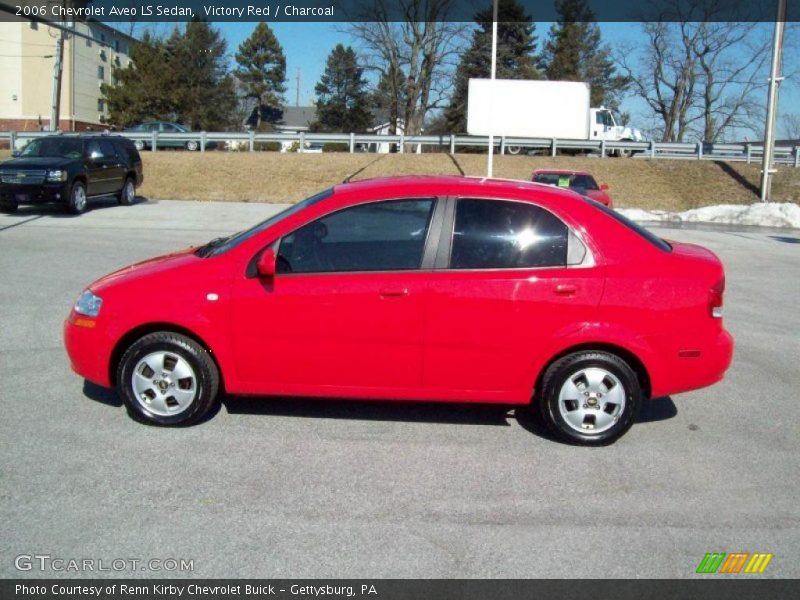 Victory Red / Charcoal 2006 Chevrolet Aveo LS Sedan
