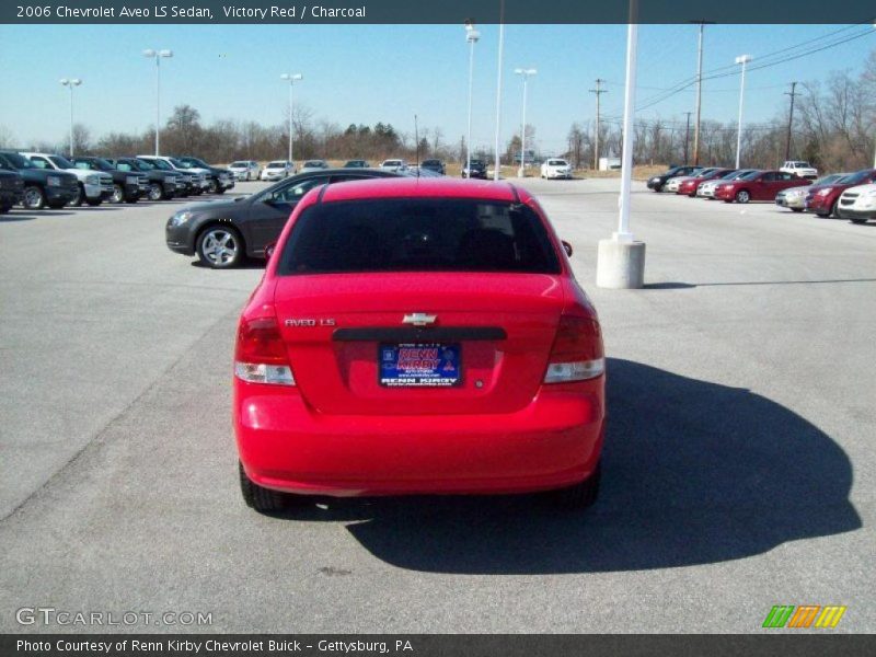 Victory Red / Charcoal 2006 Chevrolet Aveo LS Sedan
