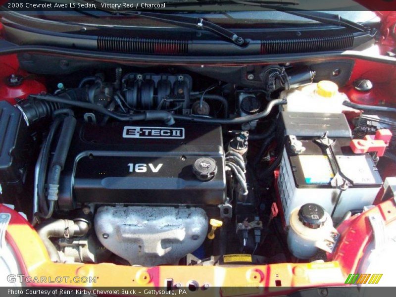 Victory Red / Charcoal 2006 Chevrolet Aveo LS Sedan