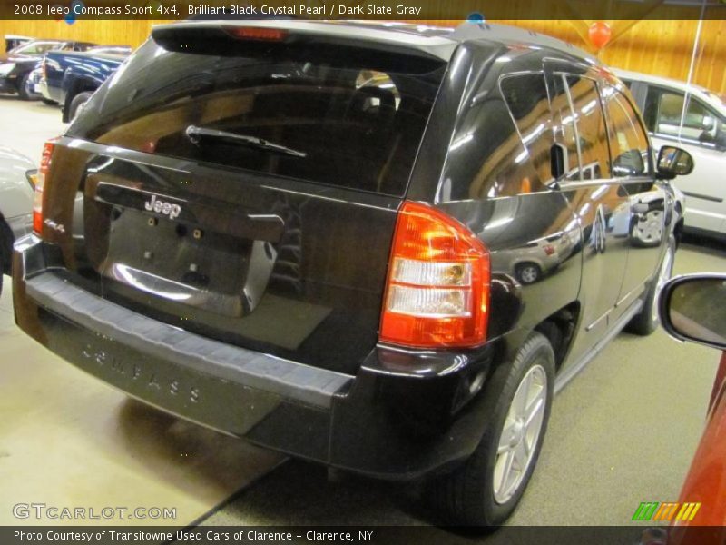 Brilliant Black Crystal Pearl / Dark Slate Gray 2008 Jeep Compass Sport 4x4