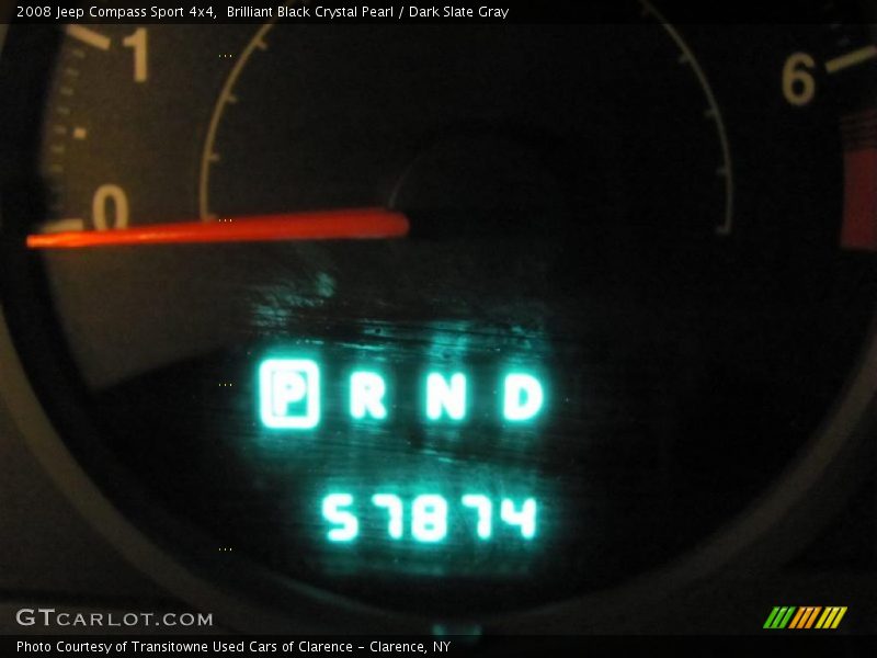 Brilliant Black Crystal Pearl / Dark Slate Gray 2008 Jeep Compass Sport 4x4