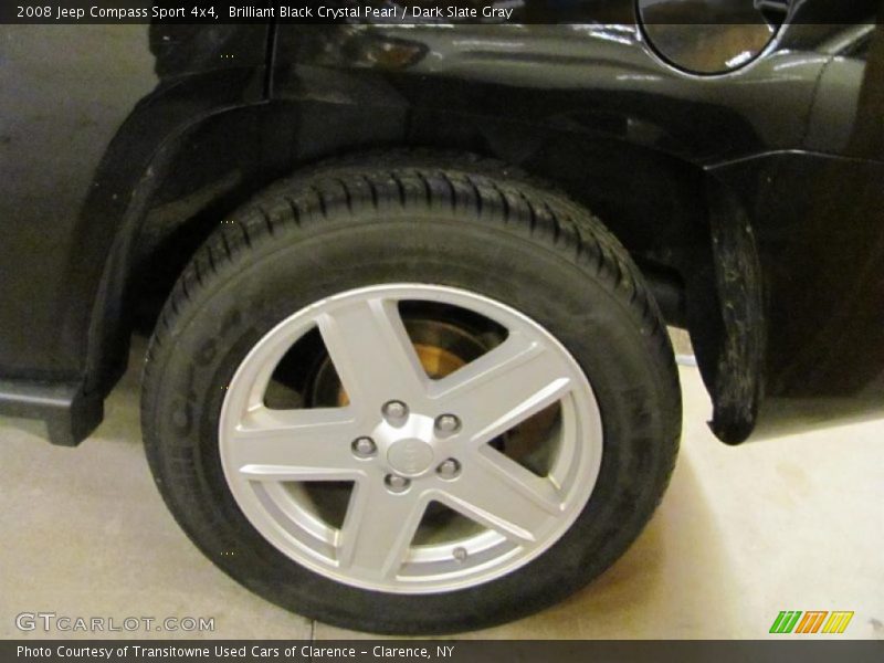 Brilliant Black Crystal Pearl / Dark Slate Gray 2008 Jeep Compass Sport 4x4