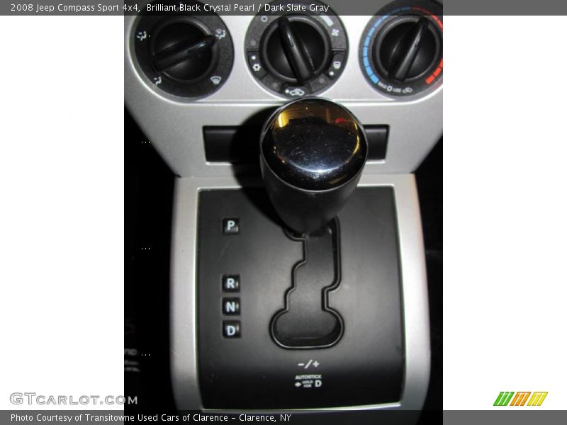 Brilliant Black Crystal Pearl / Dark Slate Gray 2008 Jeep Compass Sport 4x4