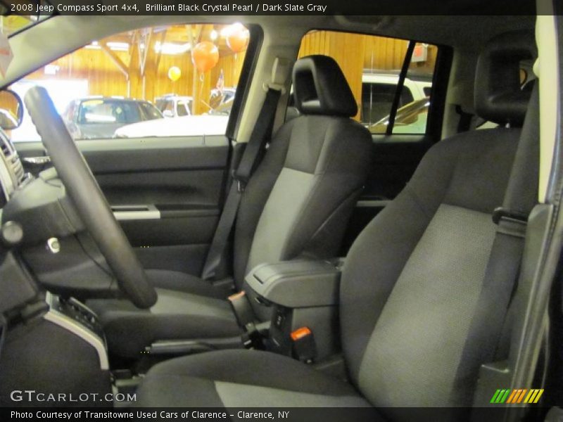 Brilliant Black Crystal Pearl / Dark Slate Gray 2008 Jeep Compass Sport 4x4