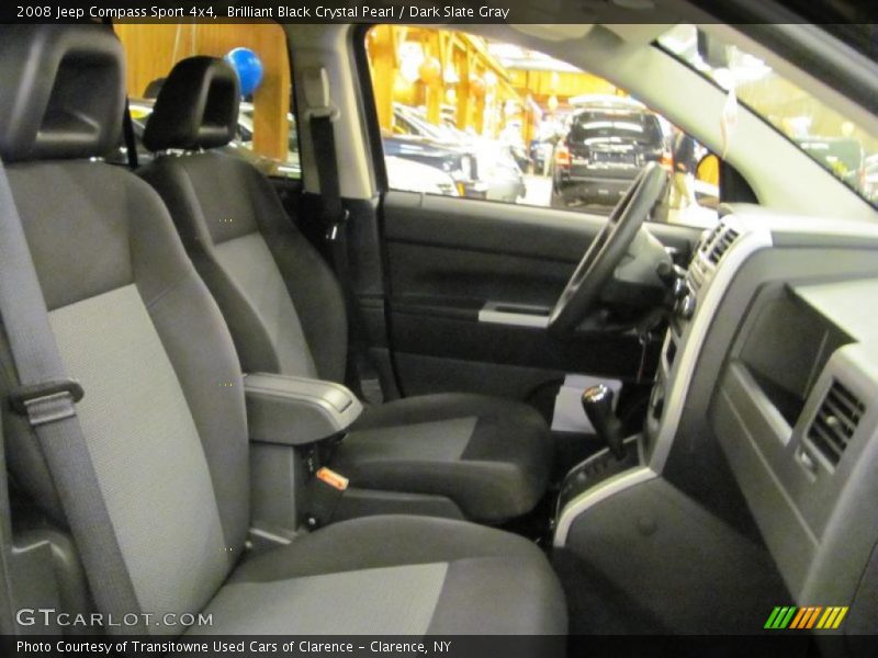 Brilliant Black Crystal Pearl / Dark Slate Gray 2008 Jeep Compass Sport 4x4