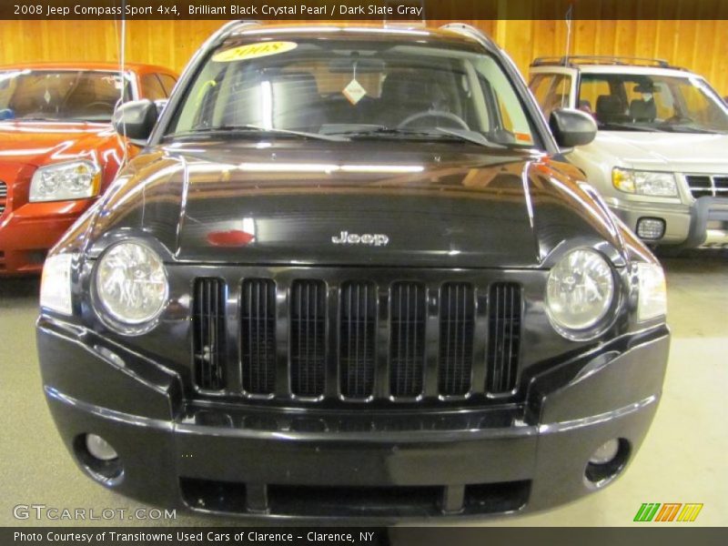 Brilliant Black Crystal Pearl / Dark Slate Gray 2008 Jeep Compass Sport 4x4