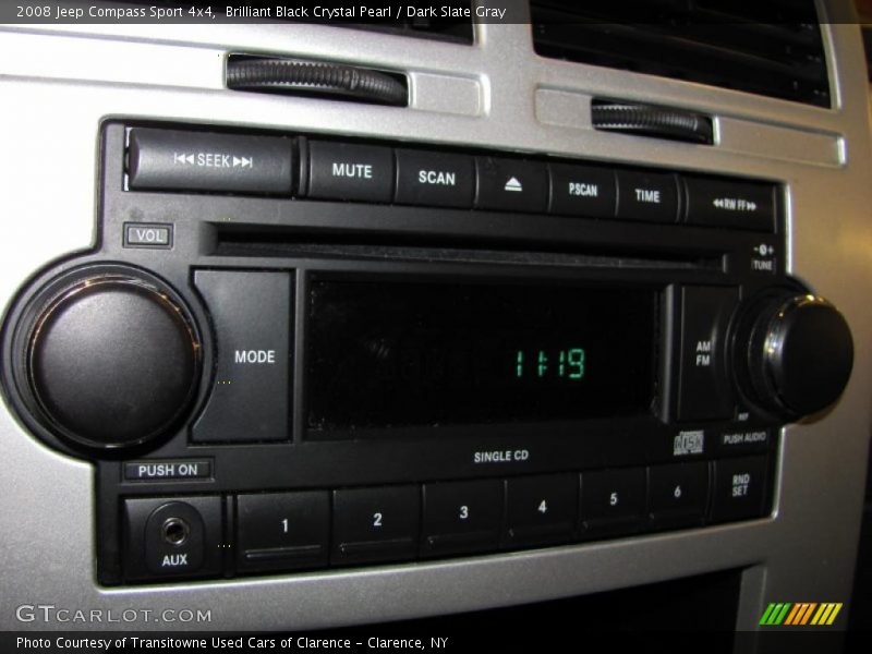 Brilliant Black Crystal Pearl / Dark Slate Gray 2008 Jeep Compass Sport 4x4