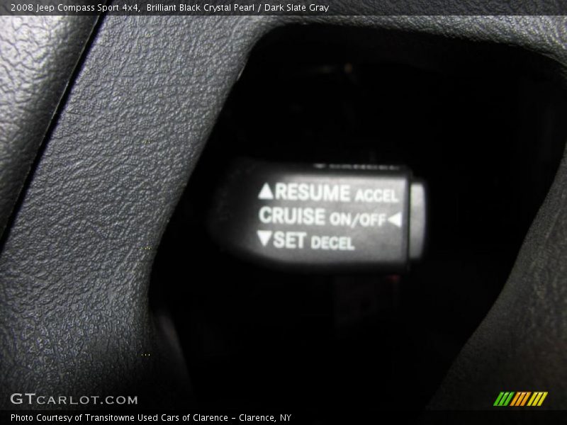 Brilliant Black Crystal Pearl / Dark Slate Gray 2008 Jeep Compass Sport 4x4