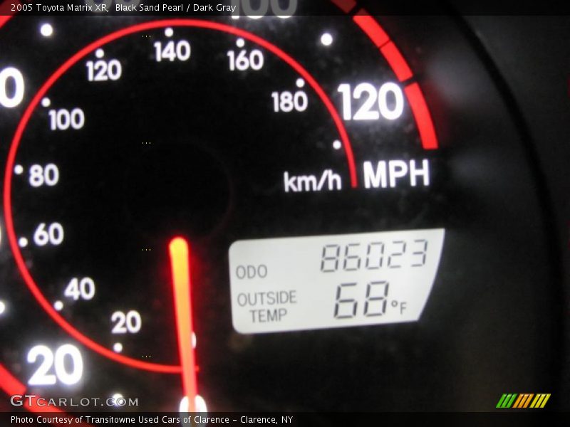 Black Sand Pearl / Dark Gray 2005 Toyota Matrix XR