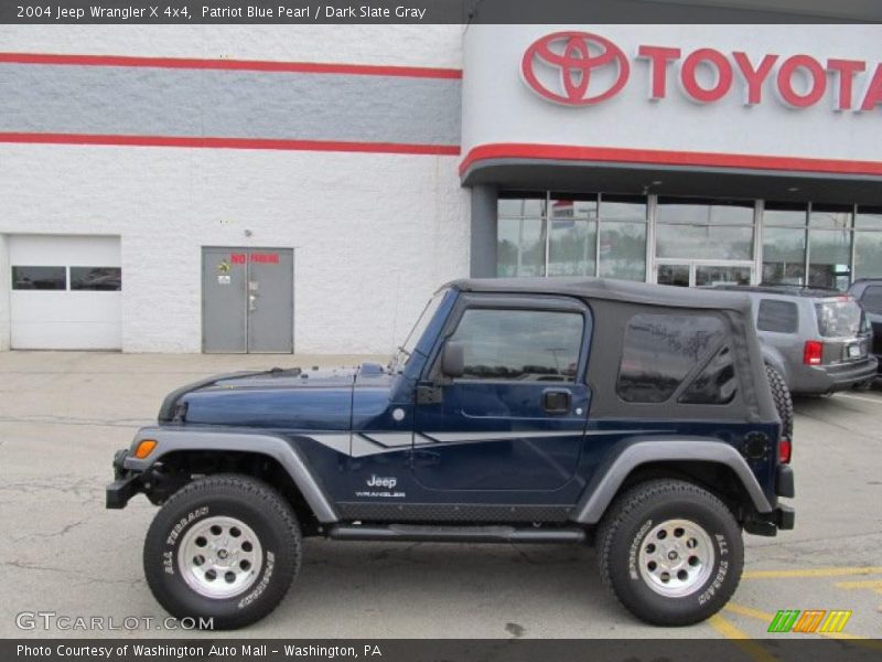 Patriot Blue Pearl / Dark Slate Gray 2004 Jeep Wrangler X 4x4