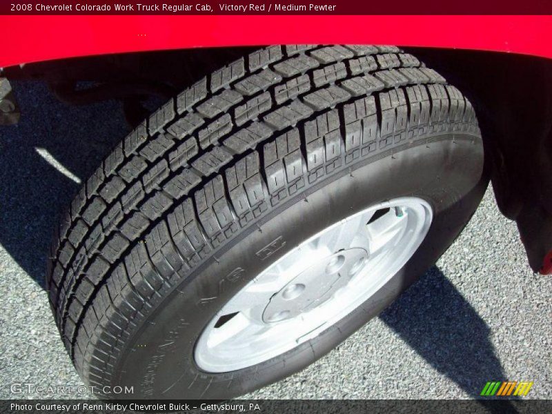 Victory Red / Medium Pewter 2008 Chevrolet Colorado Work Truck Regular Cab