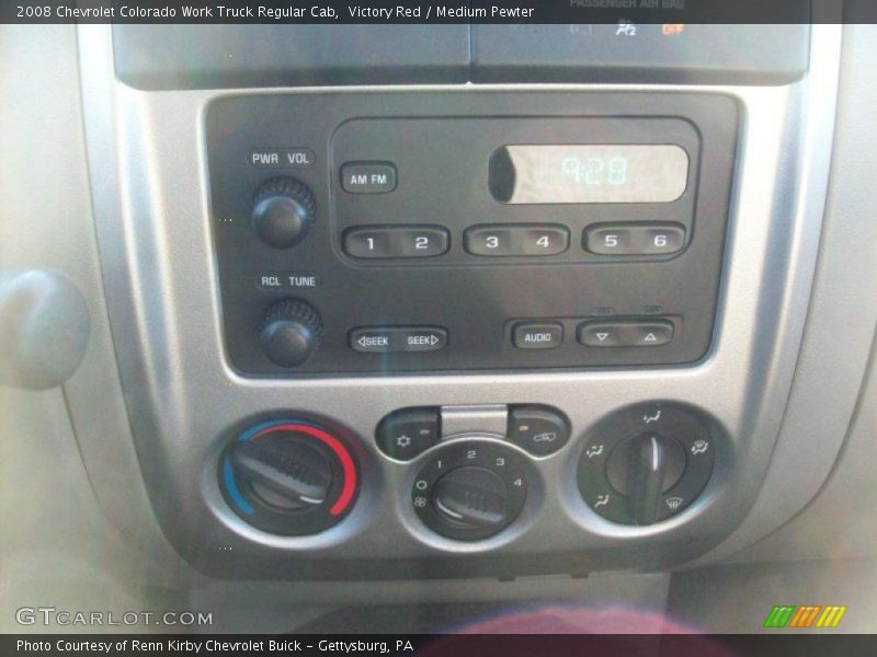 Victory Red / Medium Pewter 2008 Chevrolet Colorado Work Truck Regular Cab