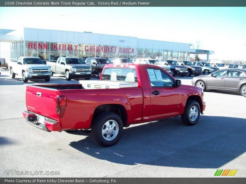 Victory Red / Medium Pewter 2008 Chevrolet Colorado Work Truck Regular Cab