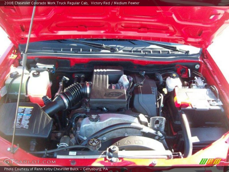 Victory Red / Medium Pewter 2008 Chevrolet Colorado Work Truck Regular Cab