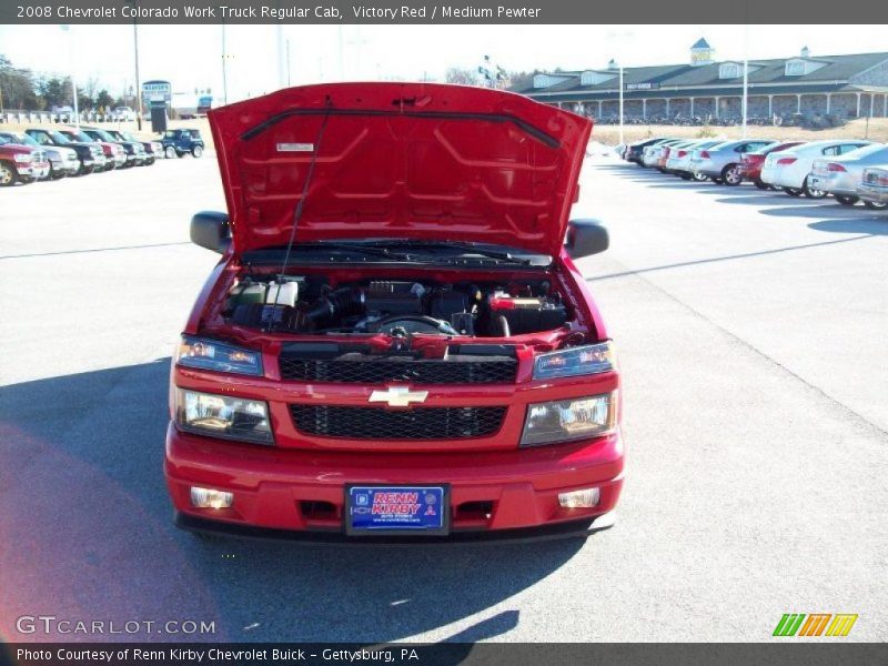 Victory Red / Medium Pewter 2008 Chevrolet Colorado Work Truck Regular Cab