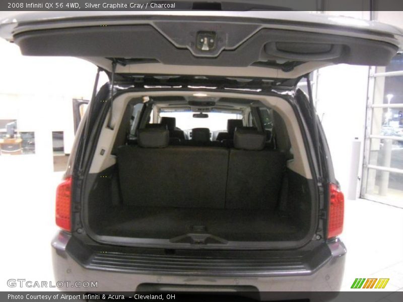 Silver Graphite Gray / Charcoal 2008 Infiniti QX 56 4WD