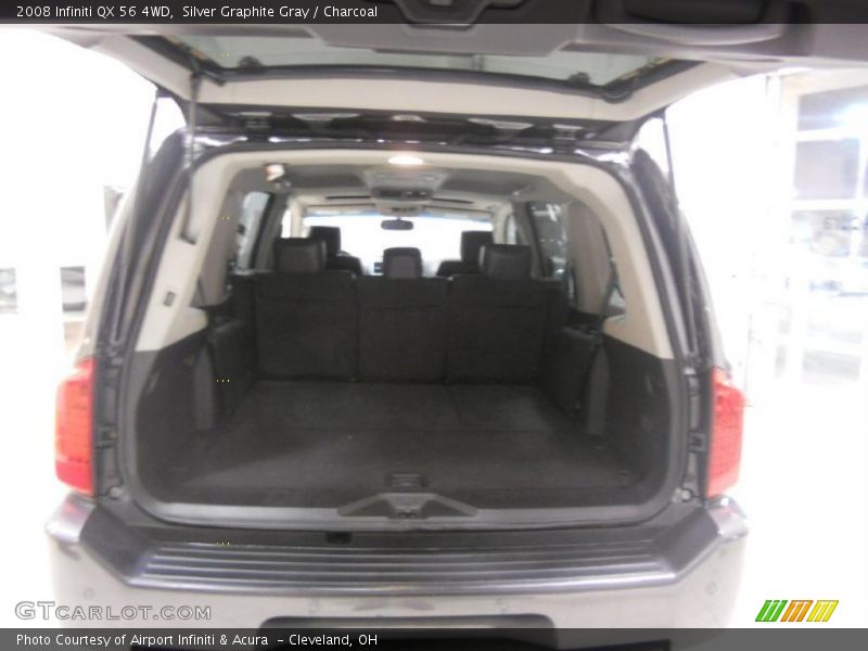 Silver Graphite Gray / Charcoal 2008 Infiniti QX 56 4WD