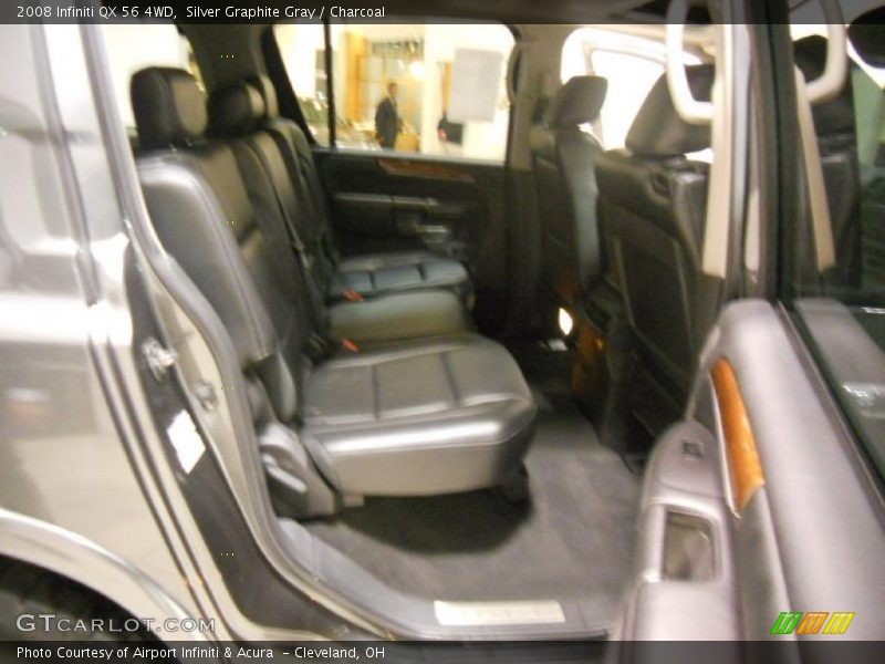 Silver Graphite Gray / Charcoal 2008 Infiniti QX 56 4WD