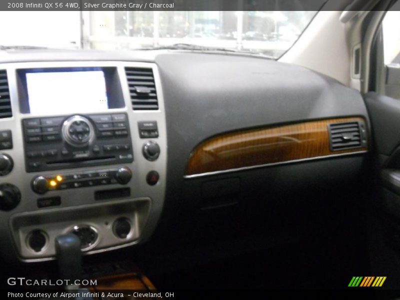 Silver Graphite Gray / Charcoal 2008 Infiniti QX 56 4WD