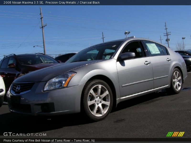 Precision Gray Metallic / Charcoal Black 2008 Nissan Maxima 3.5 SE