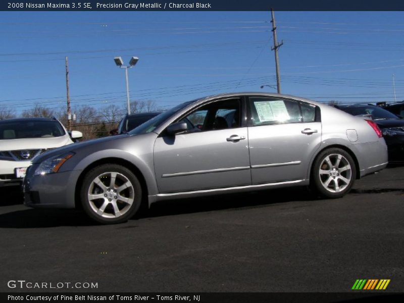 Precision Gray Metallic / Charcoal Black 2008 Nissan Maxima 3.5 SE