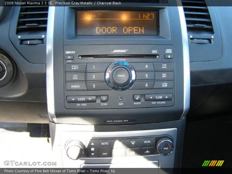 Precision Gray Metallic / Charcoal Black 2008 Nissan Maxima 3.5 SE