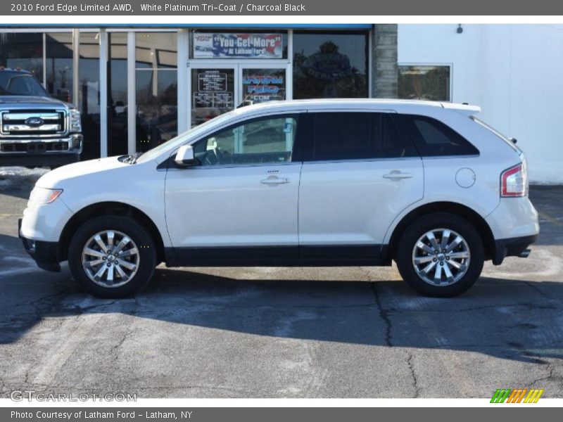 White Platinum Tri-Coat / Charcoal Black 2010 Ford Edge Limited AWD