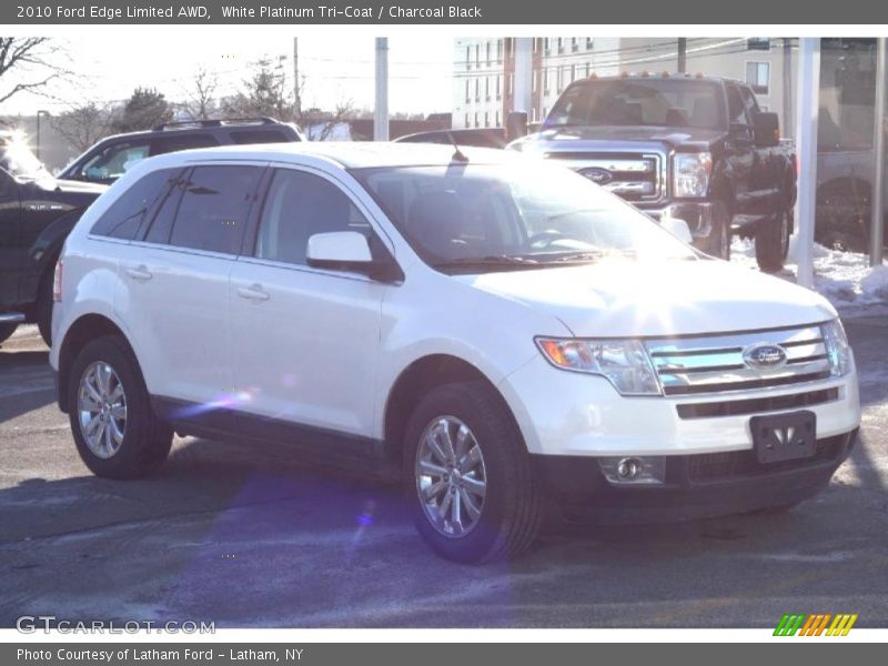 White Platinum Tri-Coat / Charcoal Black 2010 Ford Edge Limited AWD