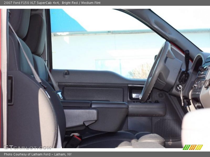 Bright Red / Medium Flint 2007 Ford F150 XLT SuperCab 4x4