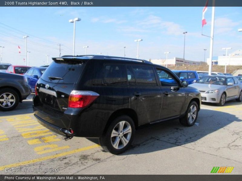 Black / Black 2008 Toyota Highlander Sport 4WD