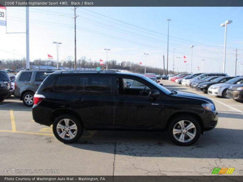 Black / Black 2008 Toyota Highlander Sport 4WD