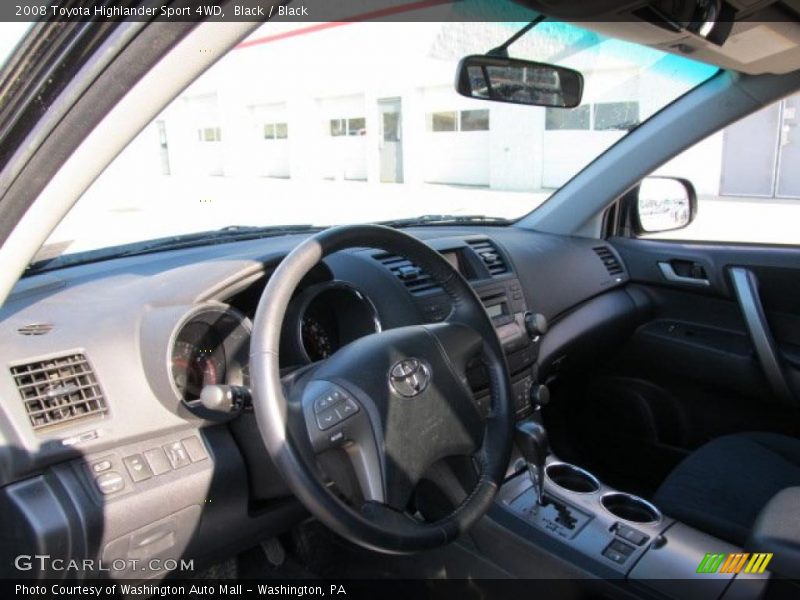 Black / Black 2008 Toyota Highlander Sport 4WD