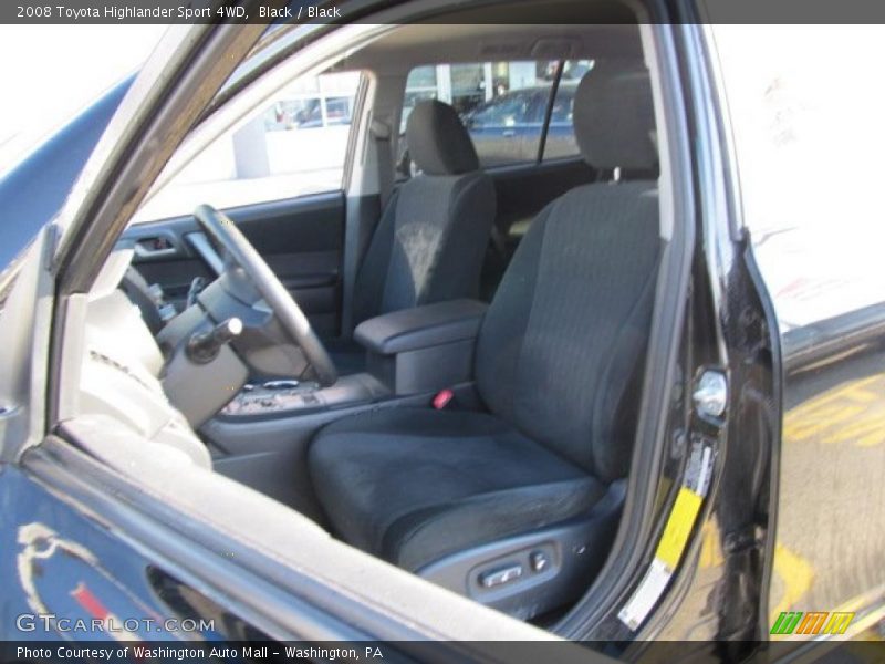 Black / Black 2008 Toyota Highlander Sport 4WD