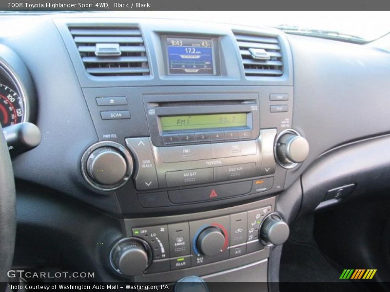 Black / Black 2008 Toyota Highlander Sport 4WD