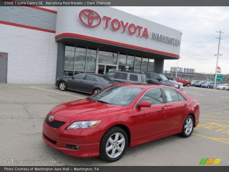 Barcelona Red Metallic / Dark Charcoal 2008 Toyota Camry SE