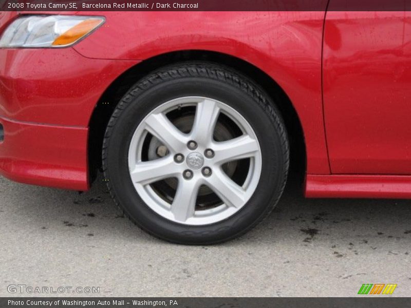 Barcelona Red Metallic / Dark Charcoal 2008 Toyota Camry SE