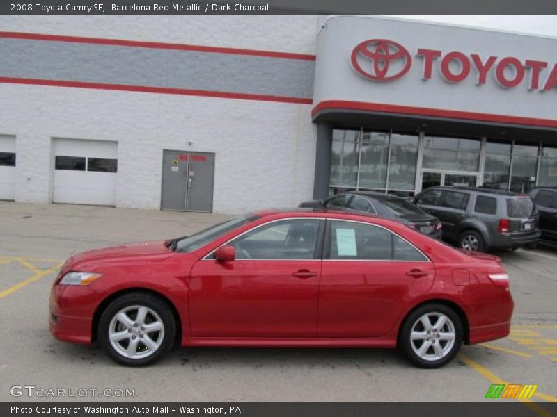 Barcelona Red Metallic / Dark Charcoal 2008 Toyota Camry SE