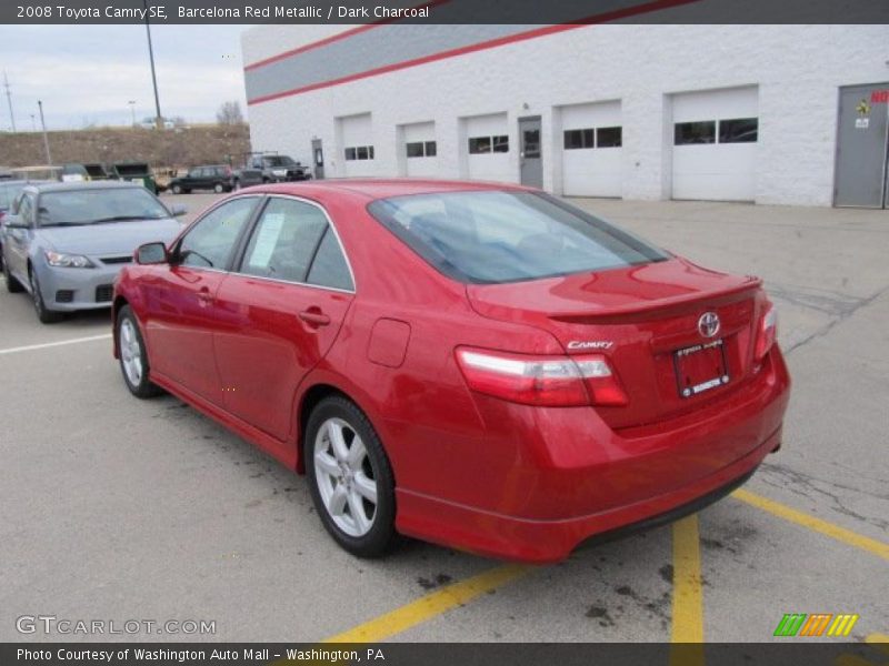 Barcelona Red Metallic / Dark Charcoal 2008 Toyota Camry SE