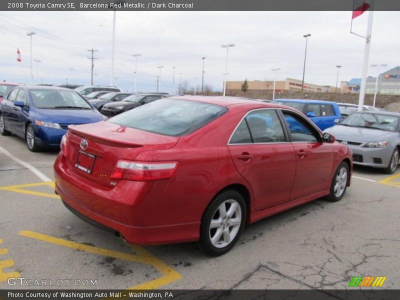 Barcelona Red Metallic / Dark Charcoal 2008 Toyota Camry SE
