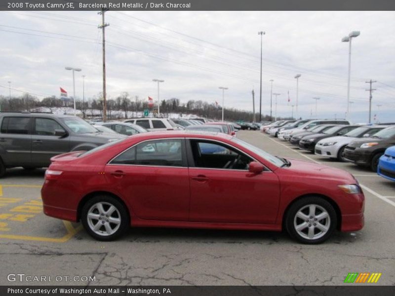 Barcelona Red Metallic / Dark Charcoal 2008 Toyota Camry SE