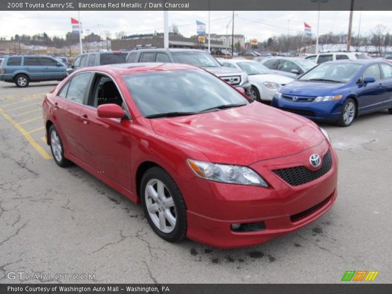 Barcelona Red Metallic / Dark Charcoal 2008 Toyota Camry SE