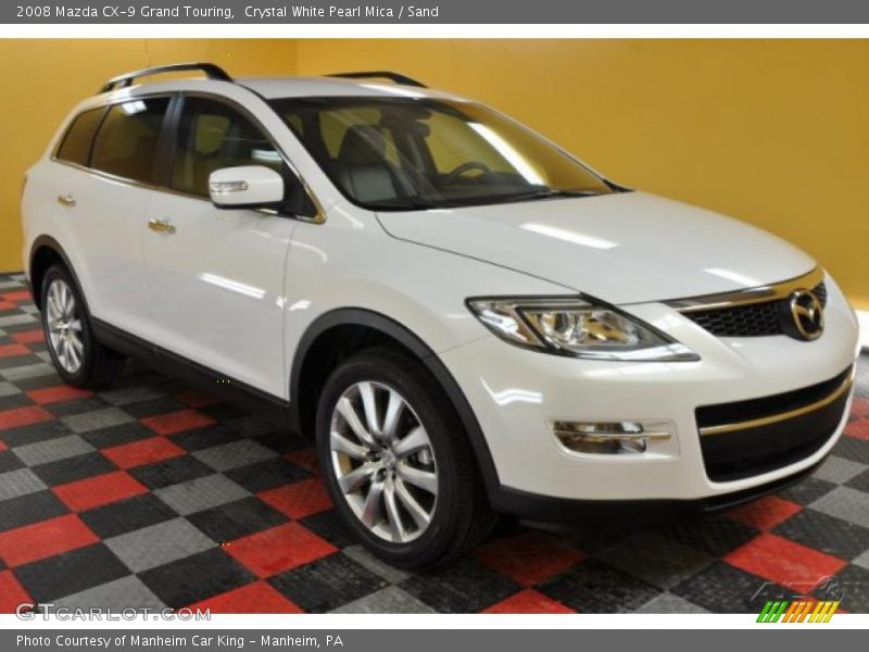 Crystal White Pearl Mica / Sand 2008 Mazda CX-9 Grand Touring