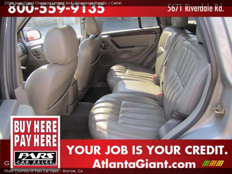 Silverstone Metallic / Camel 2000 Jeep Grand Cherokee Limited 4x4