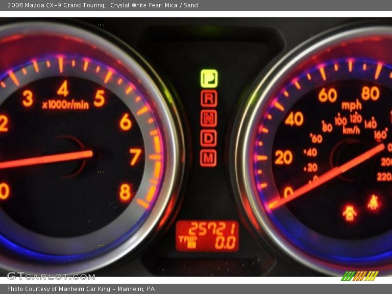 Crystal White Pearl Mica / Sand 2008 Mazda CX-9 Grand Touring