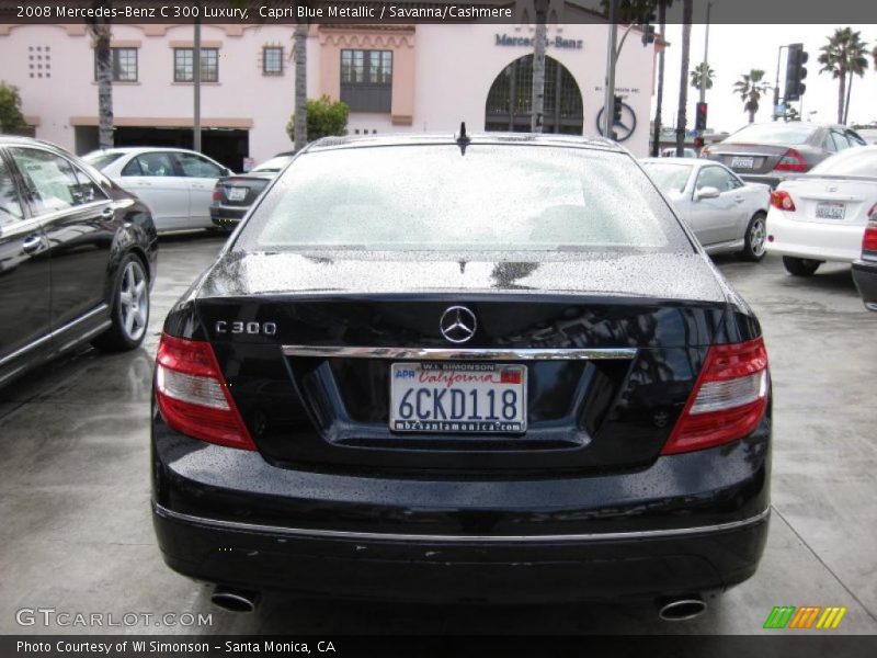 Capri Blue Metallic / Savanna/Cashmere 2008 Mercedes-Benz C 300 Luxury