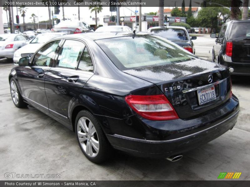 Capri Blue Metallic / Savanna/Cashmere 2008 Mercedes-Benz C 300 Luxury