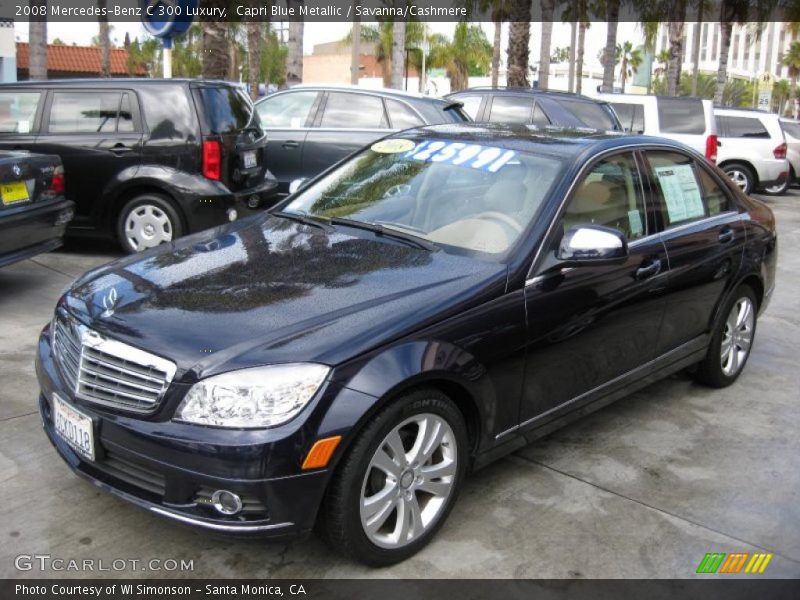 Capri Blue Metallic / Savanna/Cashmere 2008 Mercedes-Benz C 300 Luxury