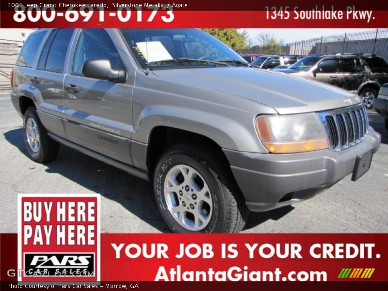 Silverstone Metallic / Agate 2001 Jeep Grand Cherokee Laredo